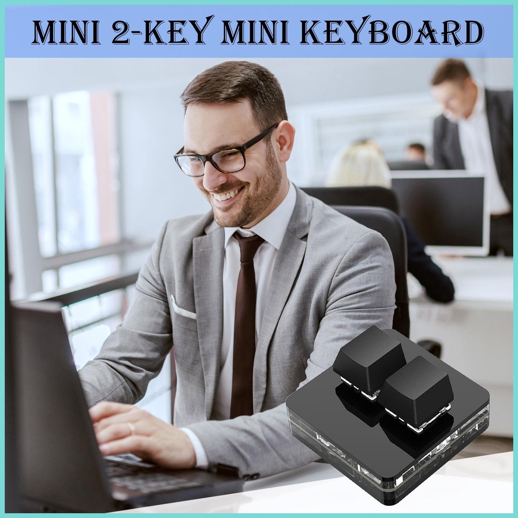 Bàn Phím mini 2 Nút Bấm Dùng Để Chơi game