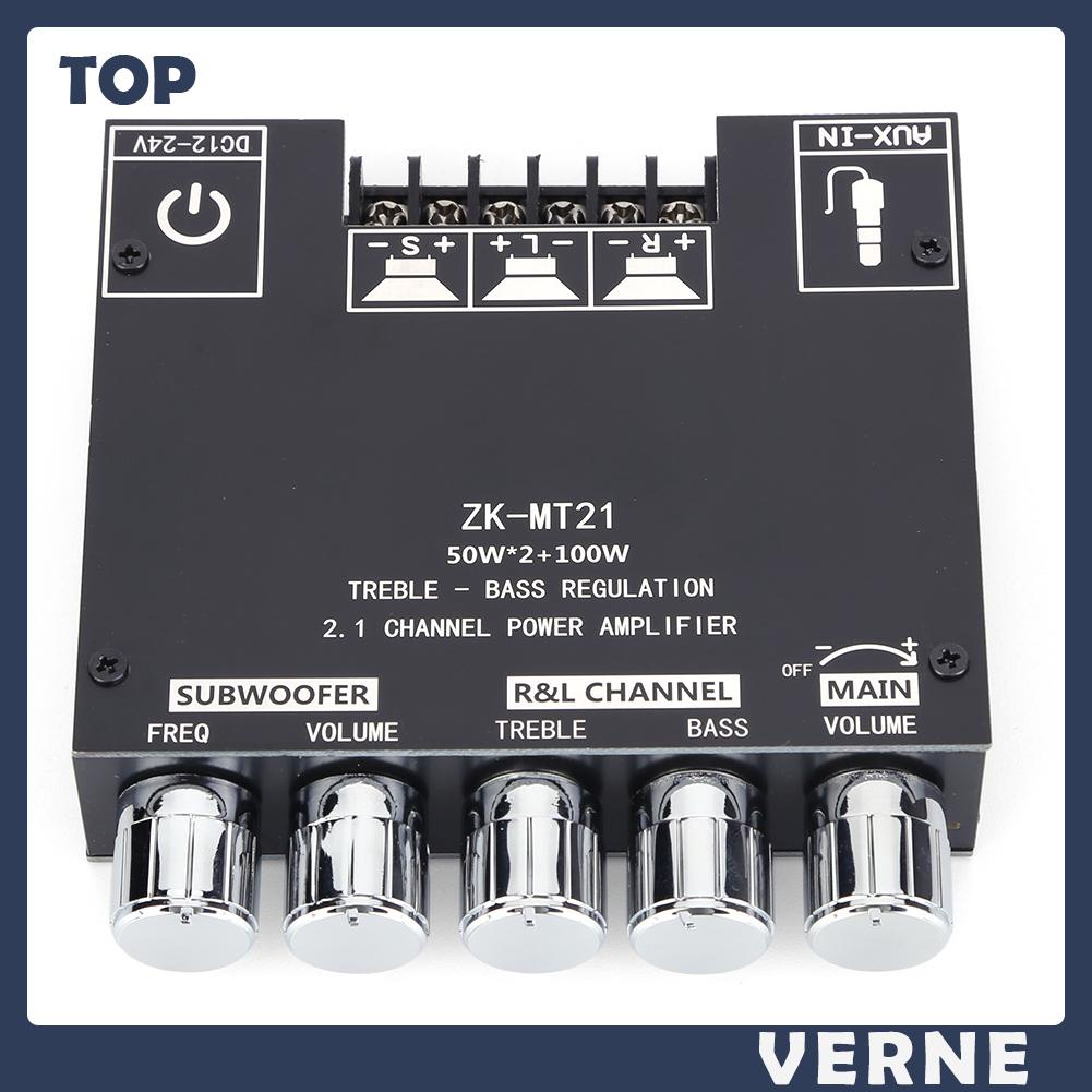 Bảng Mạch Khuếch Đại Âm Thanh Kỹ Thuật Số 2.1 Kênh zk-mt21 2x50w + 100w bt5.0