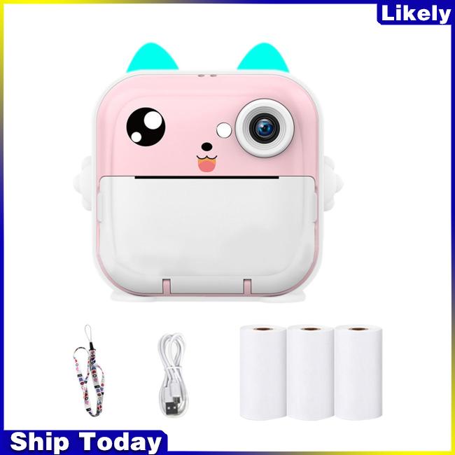 Máy Ảnh q5 Màn Hình 2 inch Bằng Giấy In Họa Tiết Môi Làm Quà Tặng Đồ Chơi Lý Tưởng Cho Bé Trai Bé Gái 3-12 Tuổi