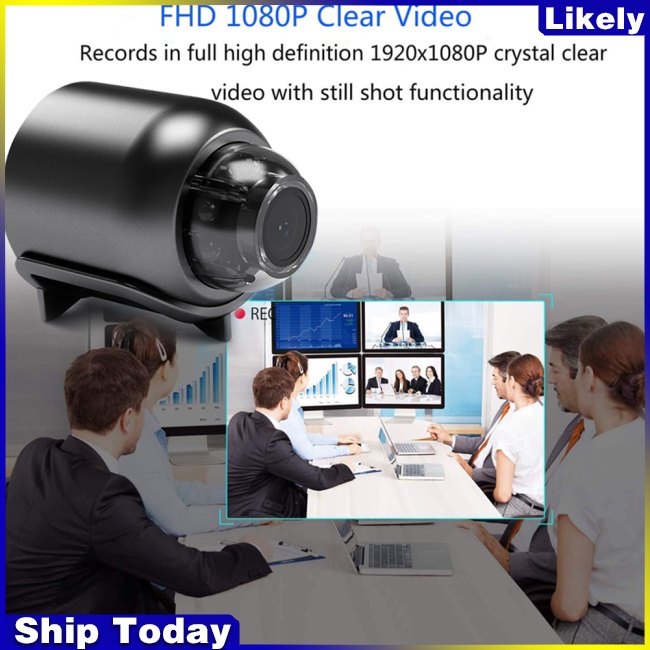Camera mini x5 hd 1080p Tầm Nhìn Ban Đêm Trọng Lượng Nhẹ Màu Trong Suốt