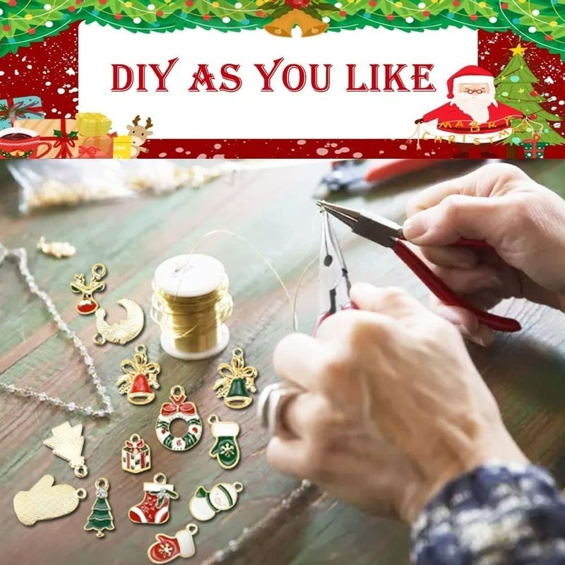 Set 30 / 38 Mặt Vòng cổ Hình Vớ Giáng Sinh Thời Trang