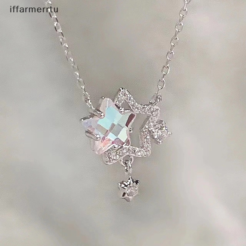 Vòng cổ Mặt Ngôi Sao Đính Đá Lấp Lánh Thời Trang Cho Nữ