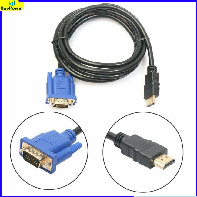 Boupower Dây Cáp Chuyển Đổi hdmi Sang vga 1080p Chuyên Dụng