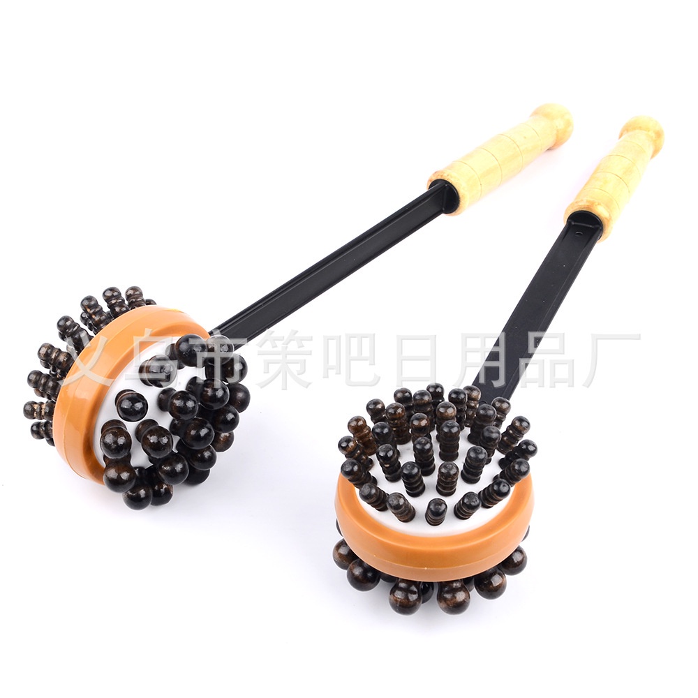 PVN61070 Gậy đấm lưng bằng gỗ massage gãi ngứa cơ thể, cây đấm lưng thư giãn đa năng, tay cầm chắc chắn