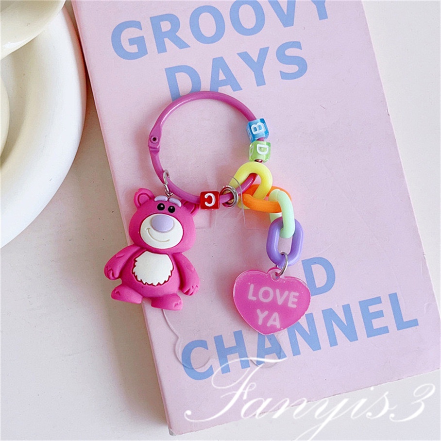 Hoạt Hình Dây Đeo Điện Thoại Bằng acrylic Đính Hạt Ngọc Trai Hình Gấu / Chó / Mèo Chống Thất Lạc