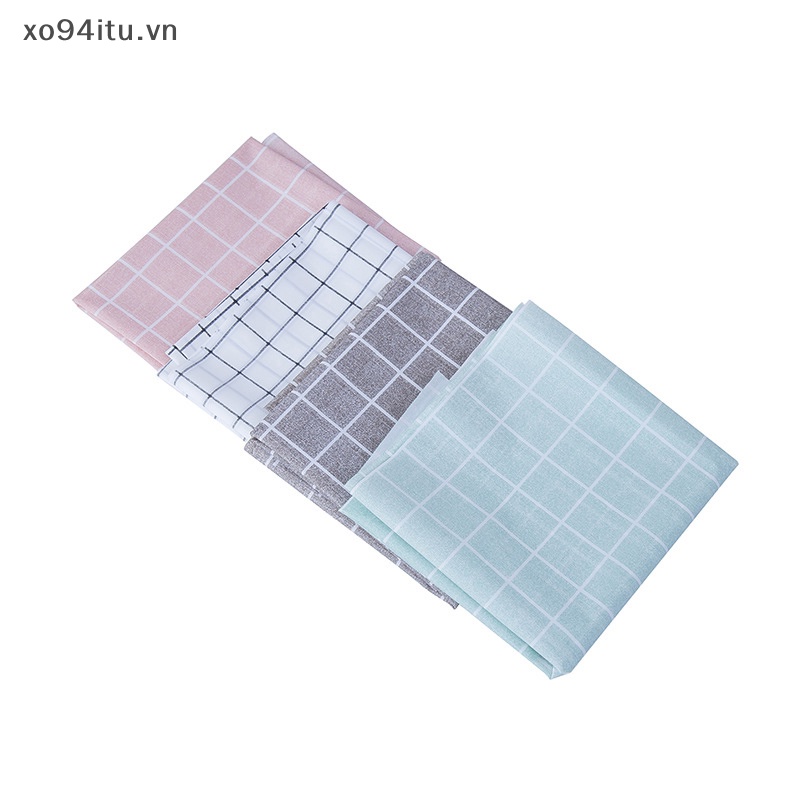 Khăn Trải Bàn Bằng peva Chống Nước Chống Dầu Họa Tiết Sọc Caro 137x90cm