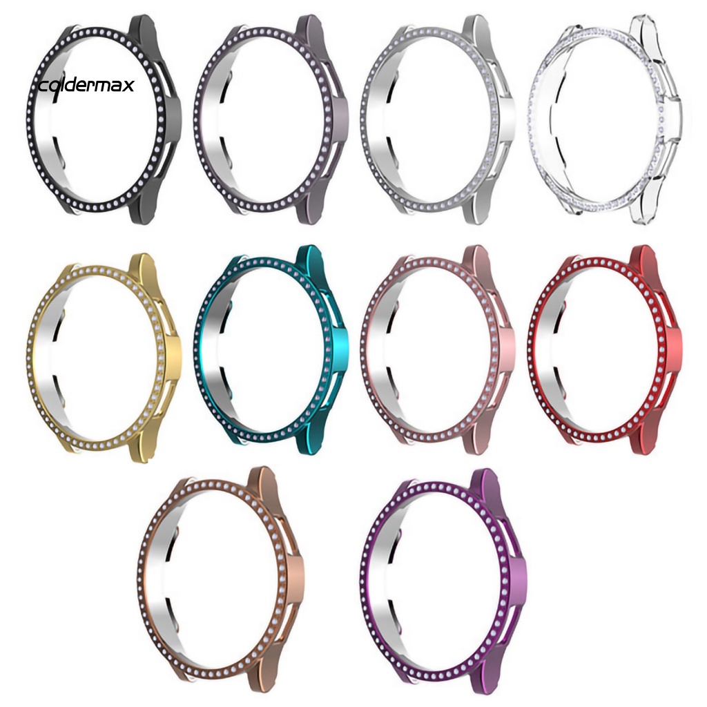 Ốp Bảo Vệ Mặt Đồng Hồ Chống Rơi Mạ Điện Đính Đá Dành Cho samsung galaxy watch 4 classic 42mm / 46mm