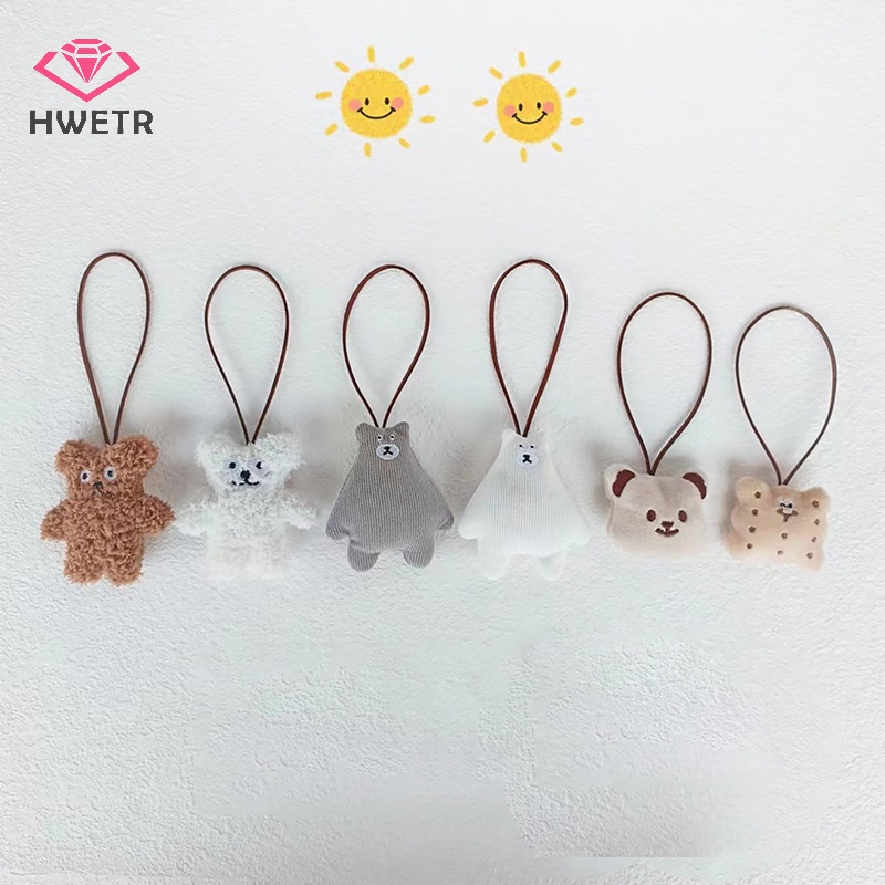 Móc Khóa Hình Gấu Nhồi Bông Dễ Thương Mới