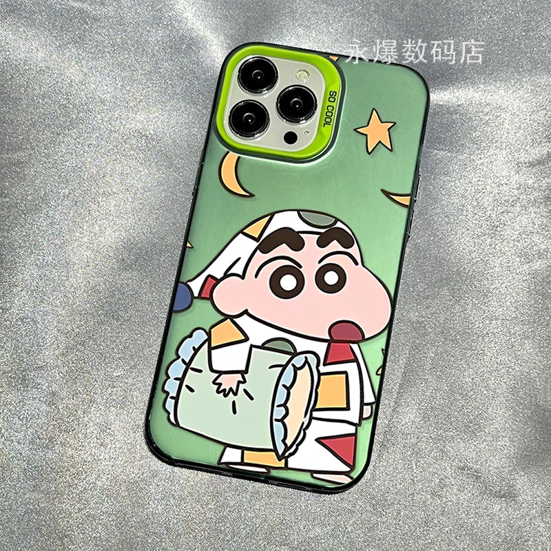 Ốp Điện Thoại Dẻo Họa Tiết Hoạt Hình Cậu Bé Bút Chì Dễ Thương Cho iphone13pro12 shin-chan / 11 7pmax 14pro