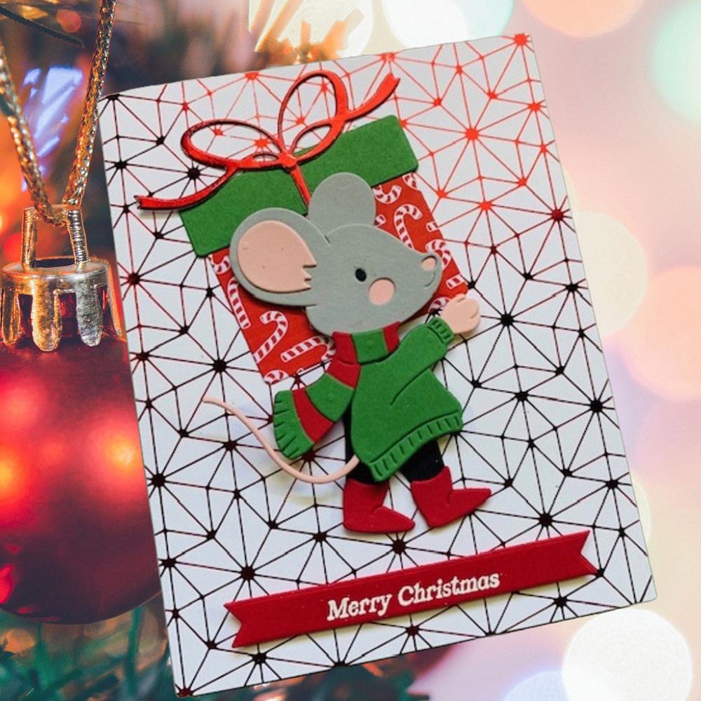 Khuôn Cắt Giấy Thép carbon Hình Búp Bê Chim Cánh Cụt Giáng Sinh Thẻ