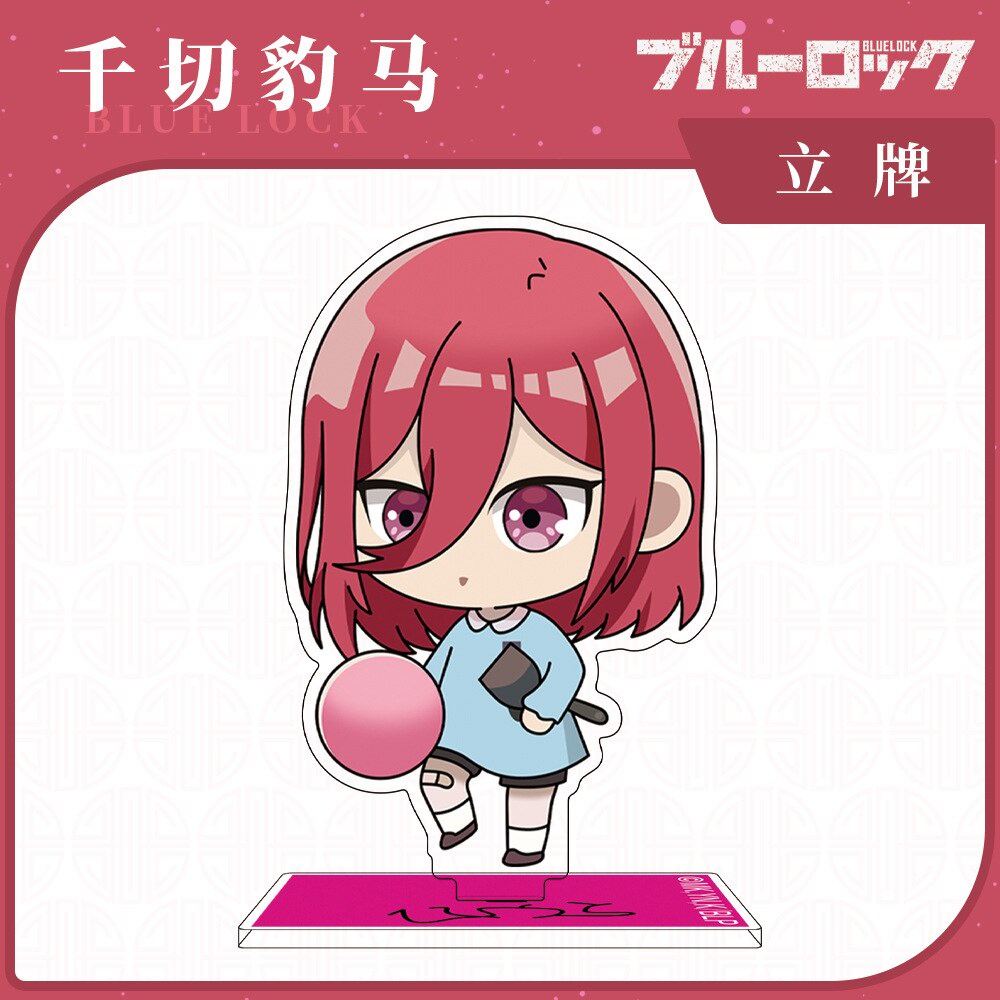 Mô hình Standee chibi Anime BLUE LOCK tượng acrylic anime chibi mô hình trưng bày decor góc học tập để bàn