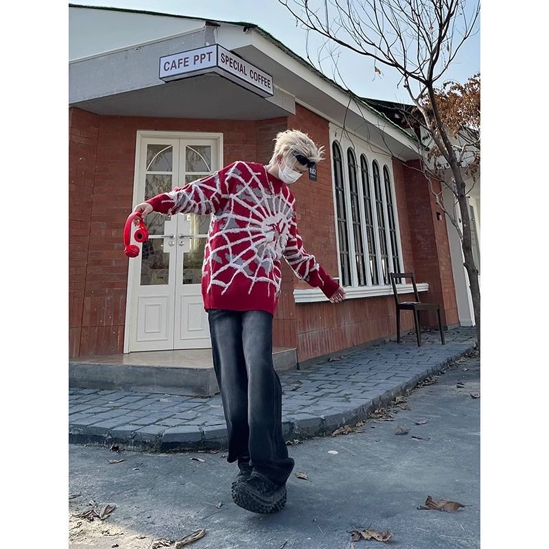 Áo sweater In Hình Người Nhện Thời Trang Thu Đông Cho Cặp Đôi