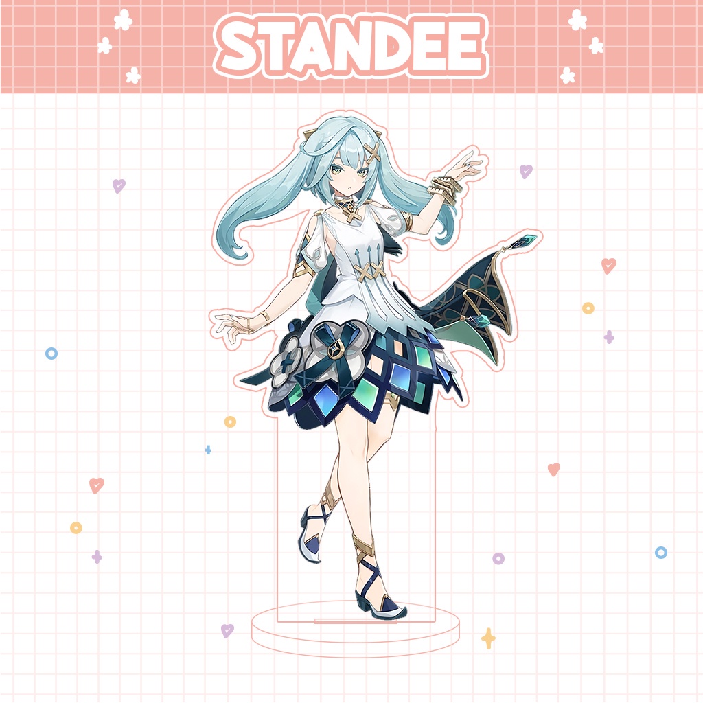 Móc khóa mô hình standee đứng để bàn Faruzan Genshin Impact Lada anime đáng yêu chibi trang trí quà tặng