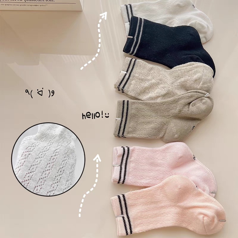 Đôi Vớ Nhiều Màu Sắc Bắt Mắt Dễ Thương Cho Bé 0-6 Tuổi