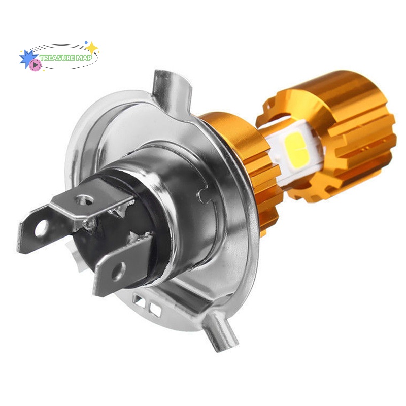 Bóng Đèn Pha led 3 cob h4 10w 500lm heyuanlong333 Cho Xe Mô Tô