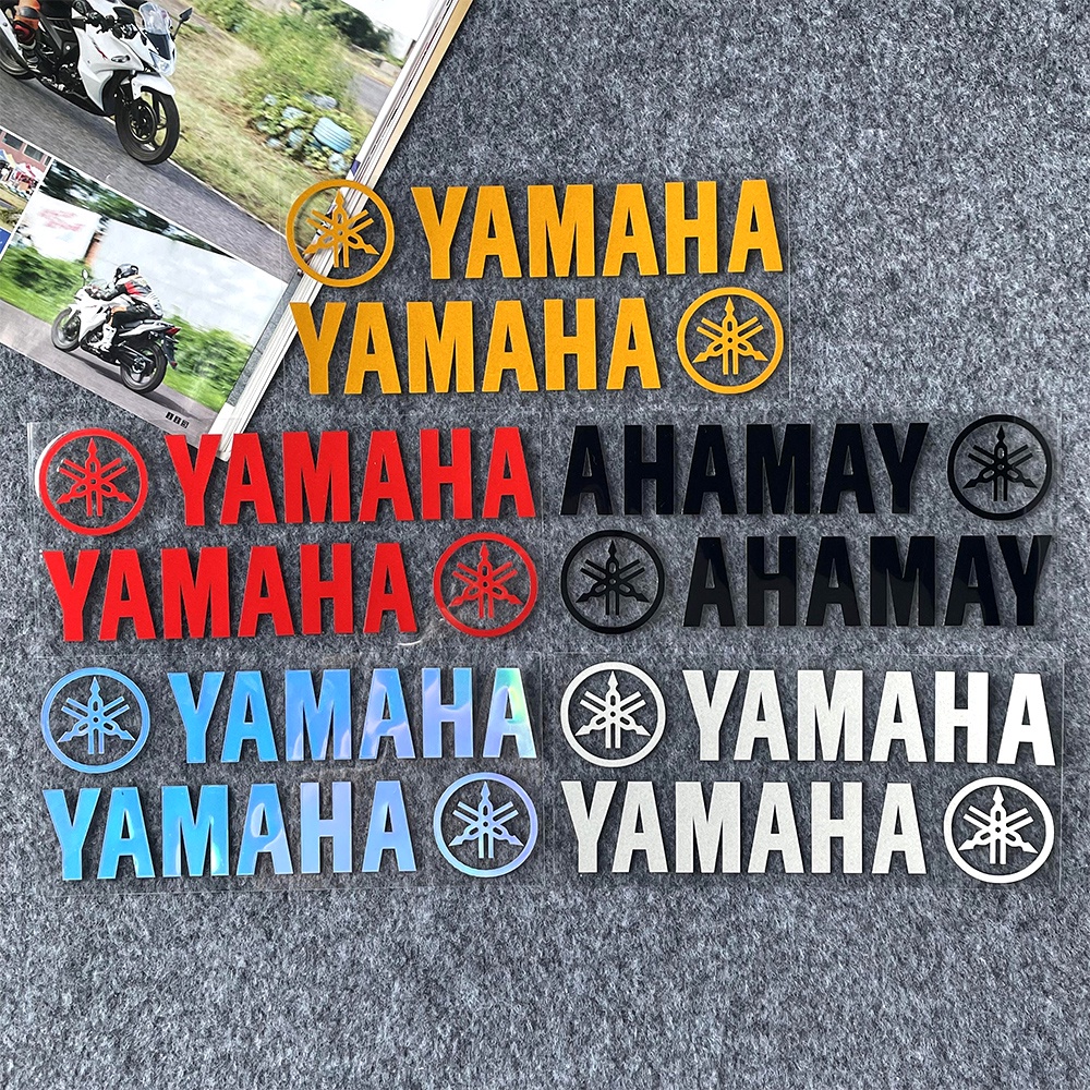 Miếng Dán logo yamaha Phản Quang Trang Trí Kính Chắn Gió Trước Thân Xe Mô Tô
