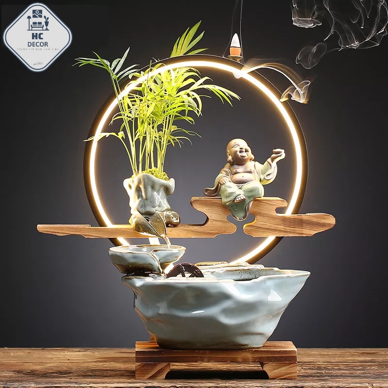 Nước Chảy May Mắn Trang Trí Bàn Trà Nước Lưu Thông Phòng Khách SẴN HÀNG
