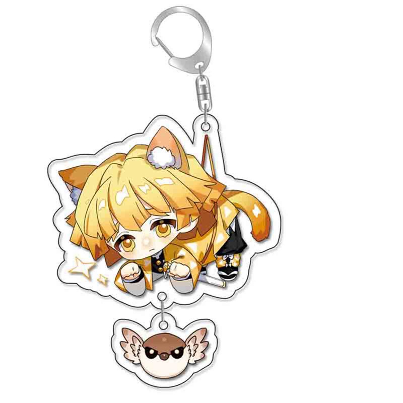 Móc Chìa Khóa Bằng acrylic Họa Tiết Hoạt Hình demon slayer kimetsu no yaiba tanjiro kamado