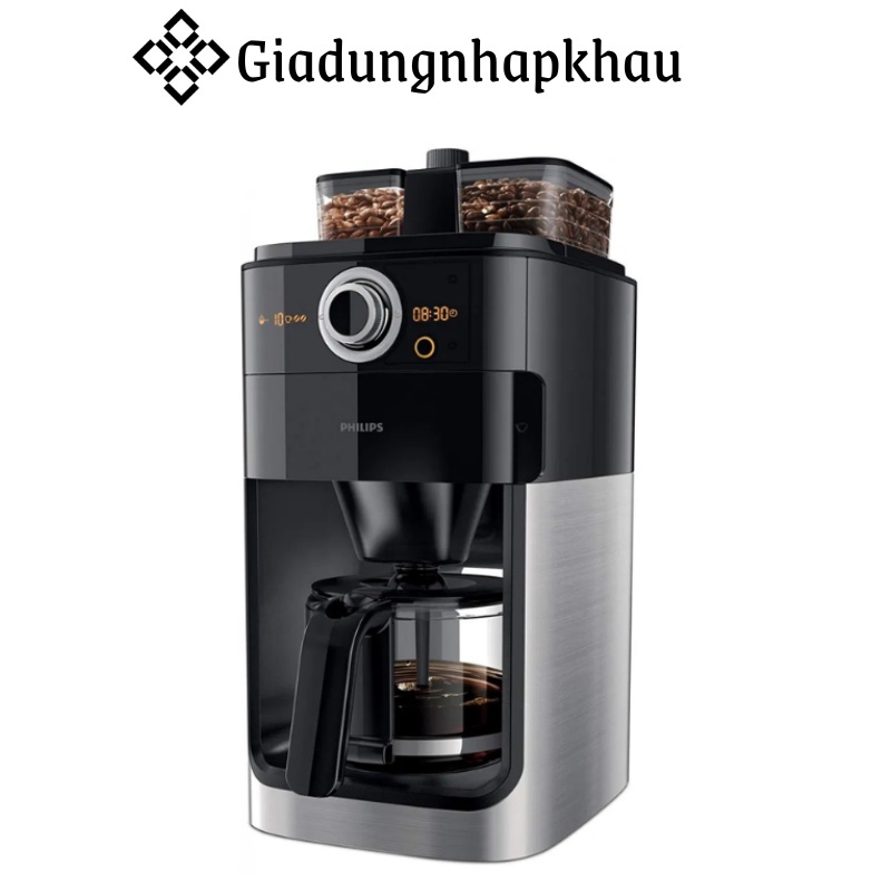 Máy Pha Cà Phê Philips, Máy Pha Cafe, Kết Hợp Máy Xay Cafe, Nhập EU, BH 12 Tháng, giadungnhapkhau19