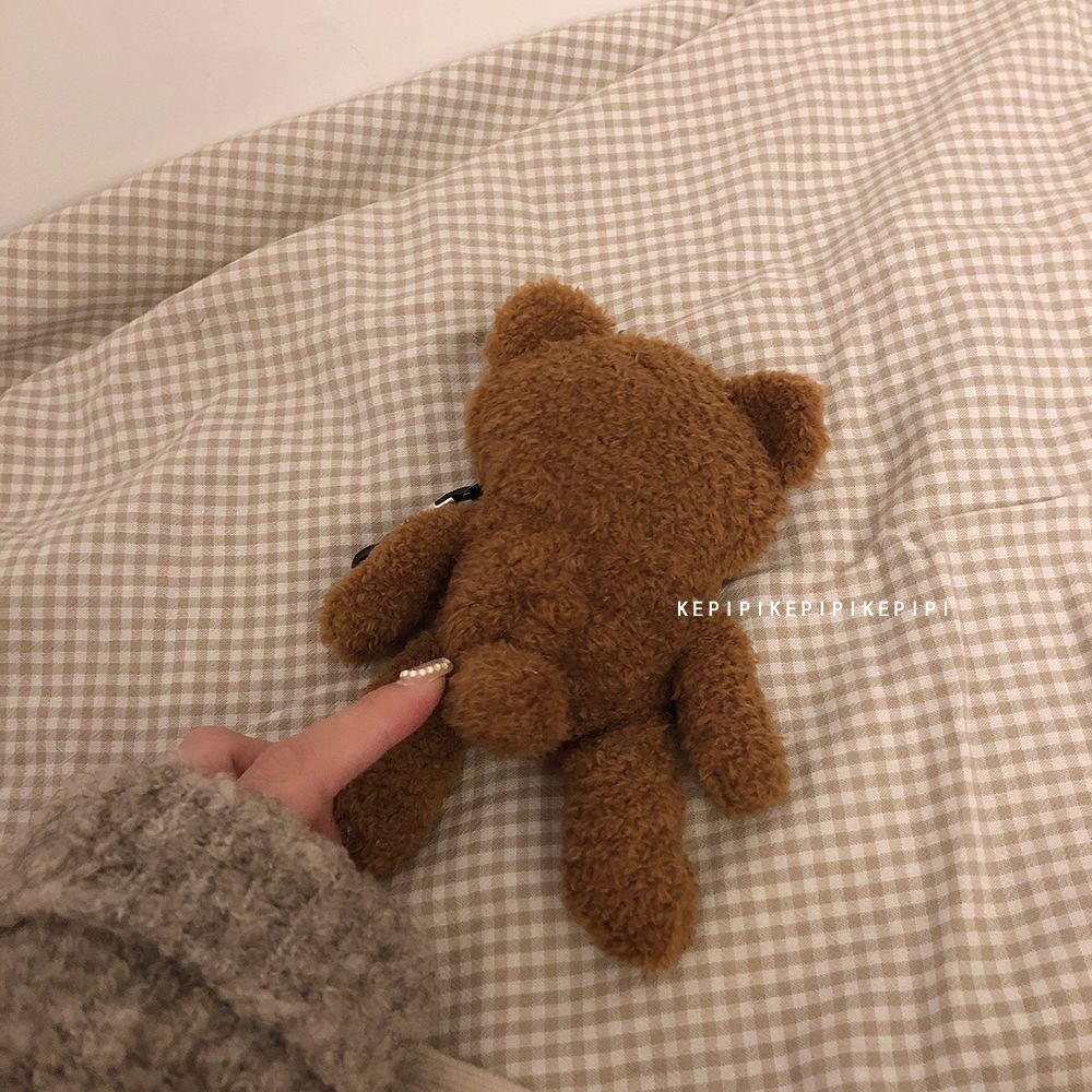 Vỏ Bảo Vệ Hộp Sạc Tai Nghe bluetooth Không Dây airpods1 / 2 3 Hình Gấu Nâu Dễ Thương