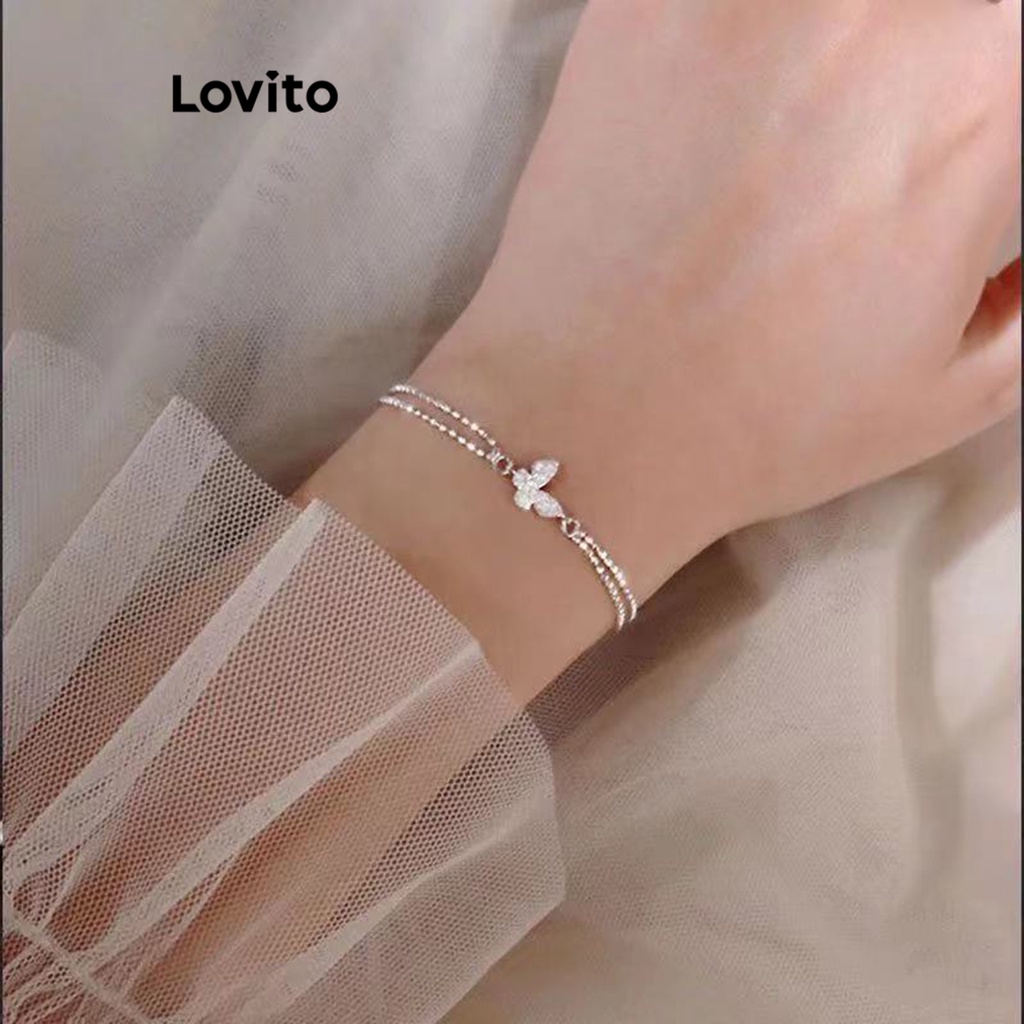 Lovito Vòng tay bướm thông thường cho nữ LNA28201