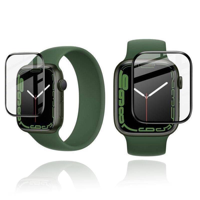 HD / ánh sáng xanh Phim cường lực viền đen cho Apple Watch Series 9 8 7 41mm 45mm Ultra 2 Bảo vệ màn