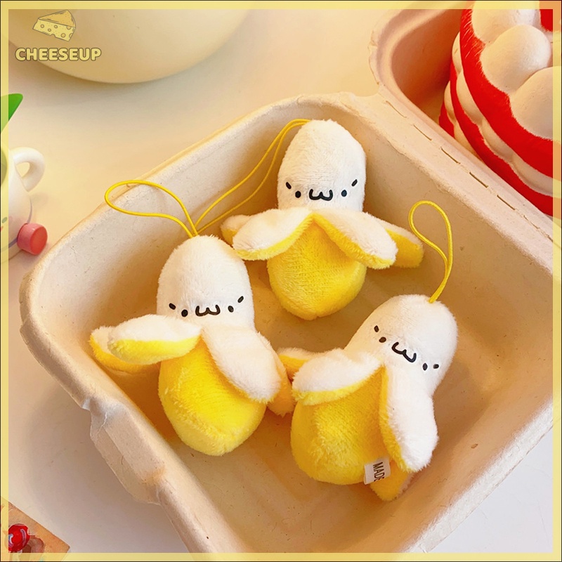 Phô Mai Pho Mát| Hoạt Hình Móc Khóa Hình Quả Chuối Nhồi Bông Đáng Yêu Mới