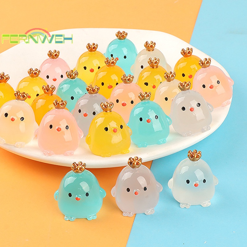 1 Vương Miện Gà Dạ Quang Trang Trí Phong Cảnh diy Sáng Tạo