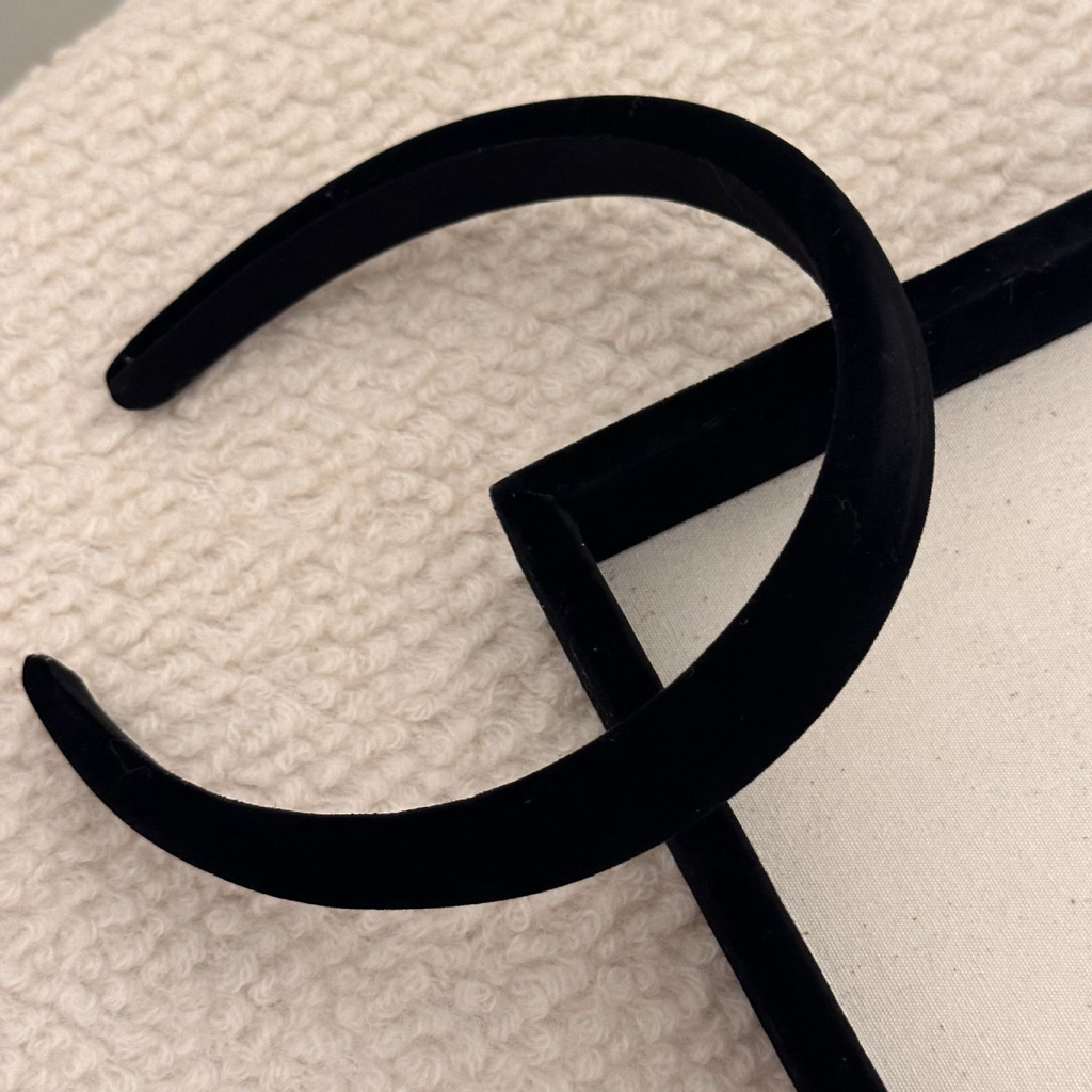 Băng Đô Cài Tóc Bằng Nhung Màu Trơn Phong Cách Hàn Quốc Thời Trang