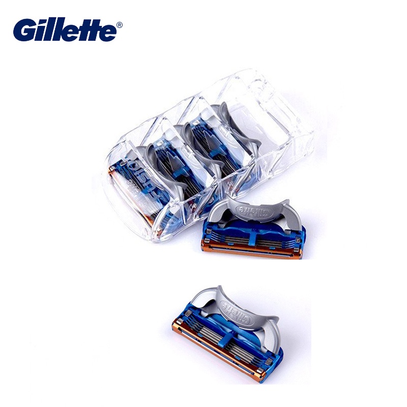 GILLETTE Illette Bộ 4 Lưỡi Dao Cạo Râu Thay Thế Cho Nam