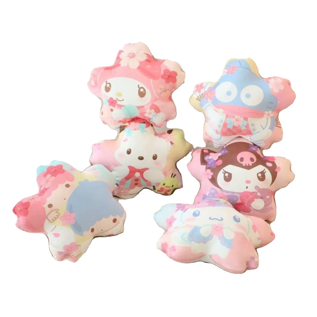 SANRIO Ere1 sakura kuromi melody Nhồi Bông Mềm Mại Làm Gối Trang Trí Nhà Cửa