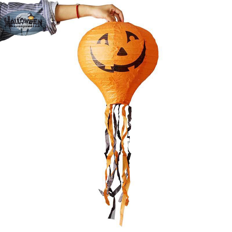 Lồng Đèn Giấy Hình Nhện / Dơi / Bí Ngô Treo Trang Trí halloween