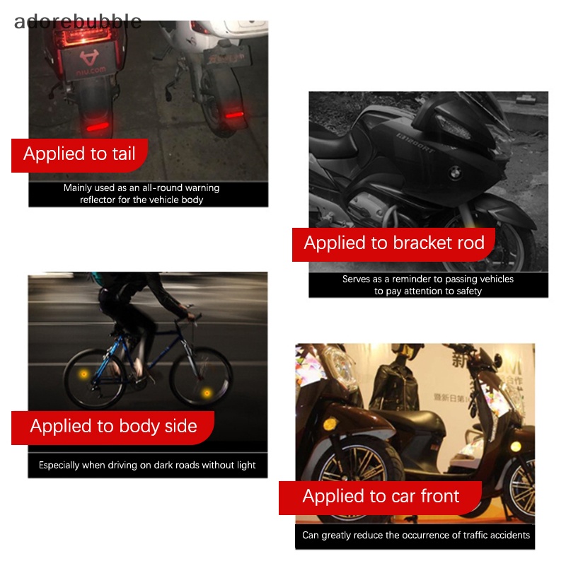 Thiết Bị Phản Quang Phanh Bùn Phía Sau Cho Xe Đạp / Xe Máy Điện afd