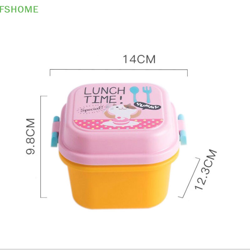 Hộp Nhựa Đựng Cơm Trưa Họa Tiết Hoạt Hình