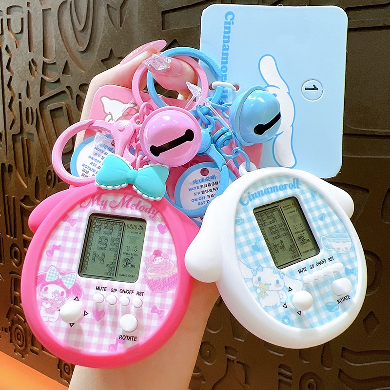 Sanrio Móc Khóa Hình Máy Chơi game tetris