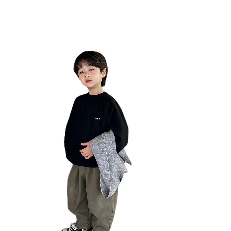 Áo Nỉ Dài Tay In Chữ Phong Cách Mới Cho Bé Trai 90-160cm