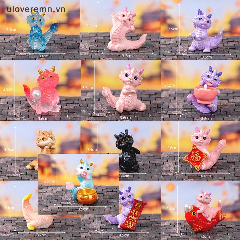 Uloveremn Tượng Rồng mini Dễ Thương Trang Trí Năm 2023