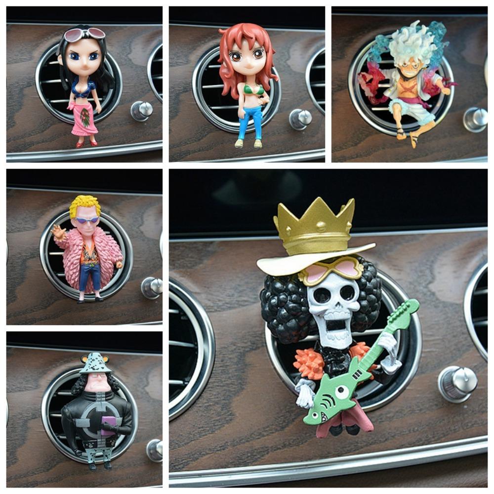 Mmluck Mô Hình Nhân Vật luffy zoro nami luffy 8cm Trang Trí Lỗ Thông Gió Xe Hơi