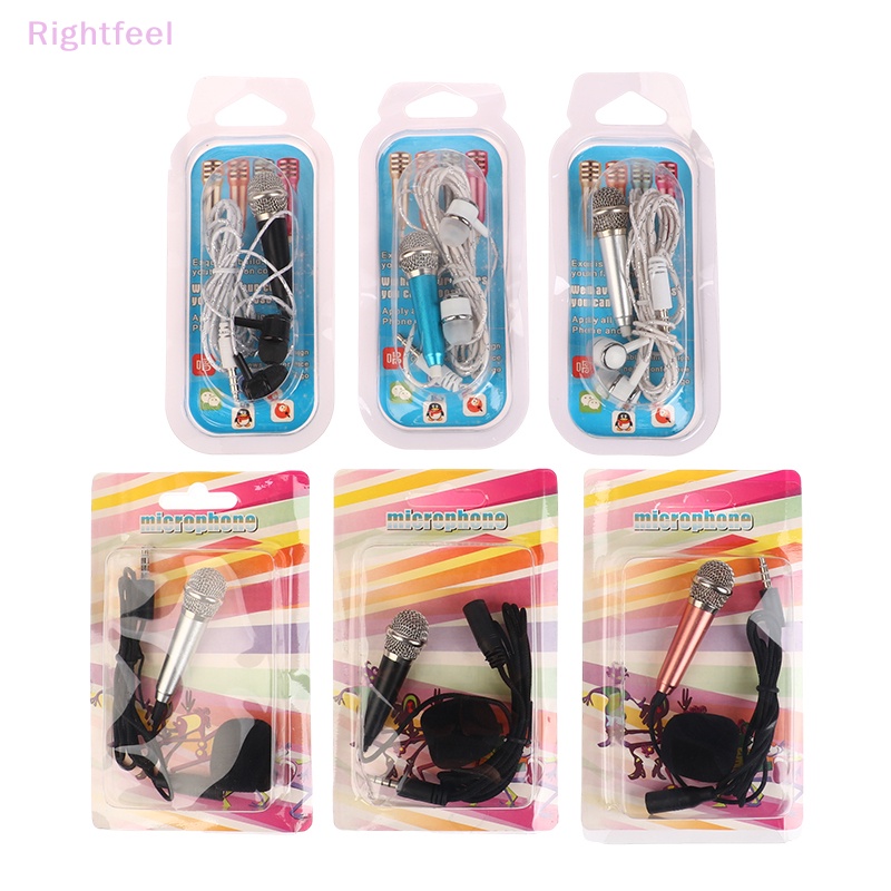 Micro mini Jack 3.5mm Có mic Hát karaoke mic Mới