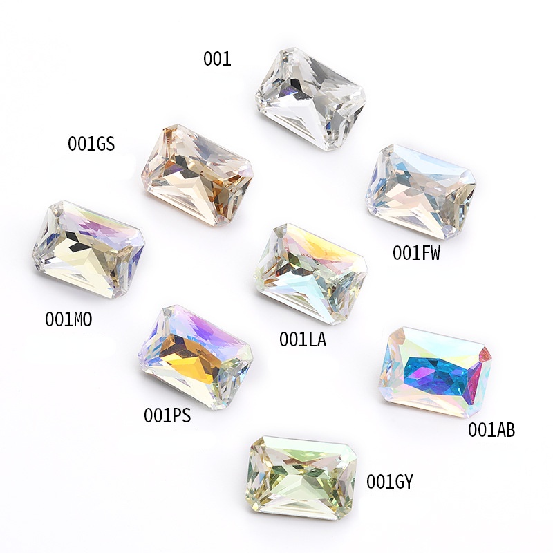 Đá Oval Lấp Lánh 13 * 18mm k9 Dùng Trang Trí Túi Xách / Giày Dép