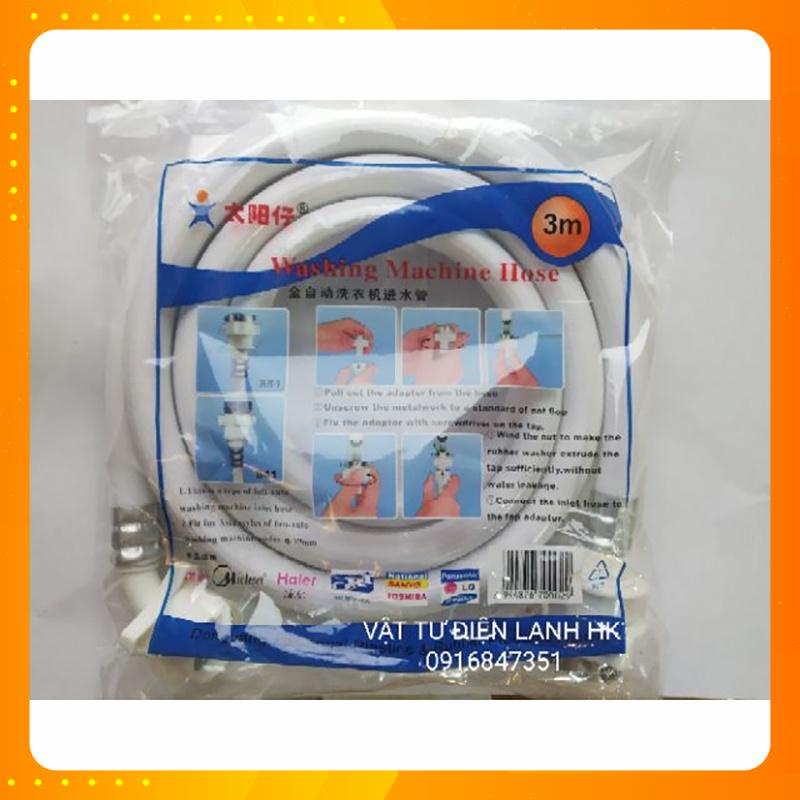 Dây cấp nước máy giặt đa năng 3m, ống dây cấp mg 3 mét loại Xịn