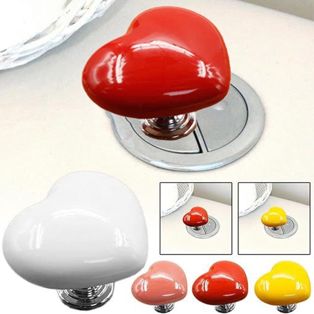 1 Công Tắc Nhấn Bồn Cầu Hình Trái Tim