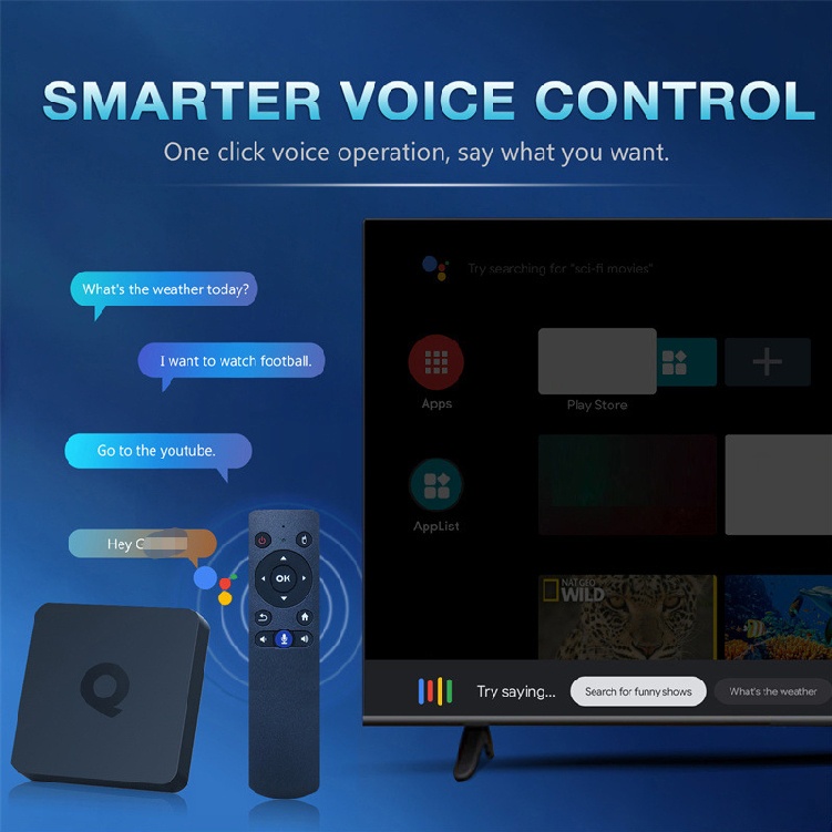 Q1 H313 Android 10 Smart TV Box H313 Dual Wifi BT5.2 4K Media Player