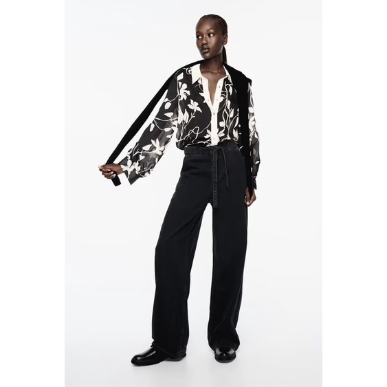 Hàng Mới Về Áo Sơ Mi Dài Tay In Họa Tiết Hoa Phong Cách Âu Mỹ Thời Trang Mùa Thu 2023 w025 9857