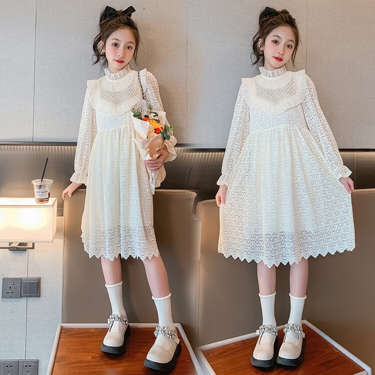 Đầm Dài Tay Thời Trang Mùa Thu Dành Cho Bé Gái
