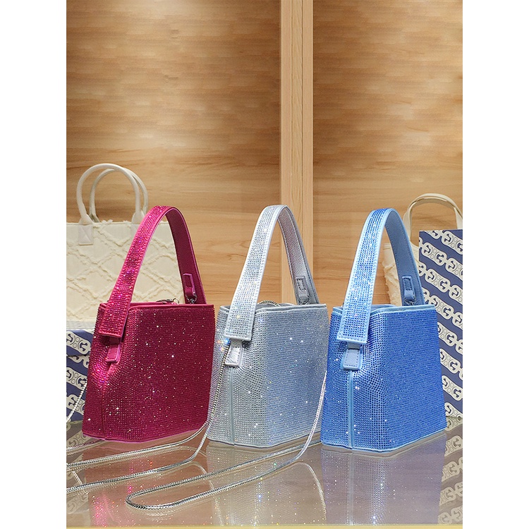 Túi Đeo Chéo Đính Kim Cương Giả Phong Cách Mới Mùa Thu 2023 Cho Nữ