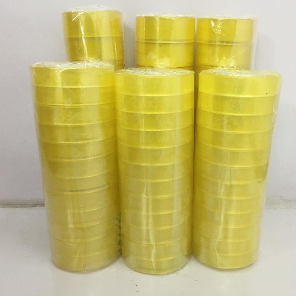 Băng Dính Văn Phòng 1 Cây/ 12 Cuộn Bản 1cm Trọng Lượng 200g