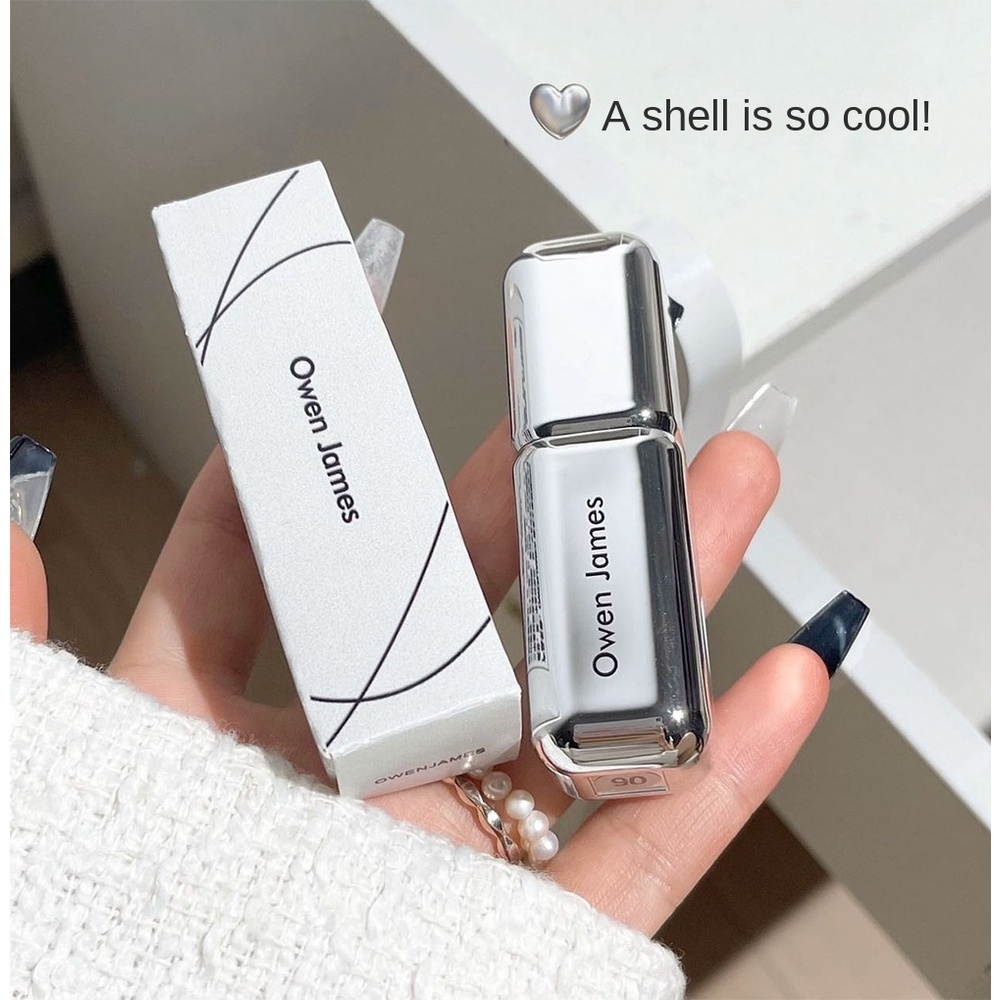 Son Lì Chống Nước Lâu Phai Thiết Kế Vỏ Son Hình Vuông Màu Bạc Sang Trọng