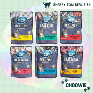 Pate Snappy Tom REAL FISH REAL MEAT 85 gram dành cho mèo | Đồ ăn cho mèo
