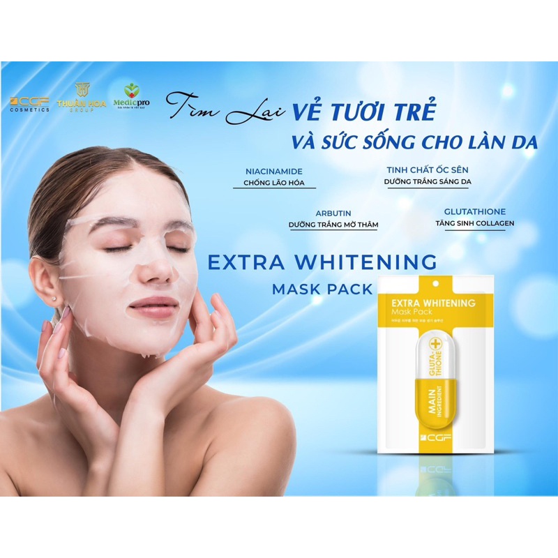 Mặt Nạ Căng Bóng Trắng Da CGF Hàn Quốc
